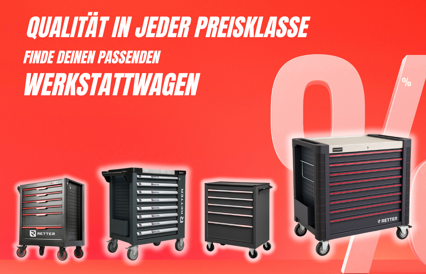 RETTER Werkzeugwagen – Qualität in jeder Preisstufe